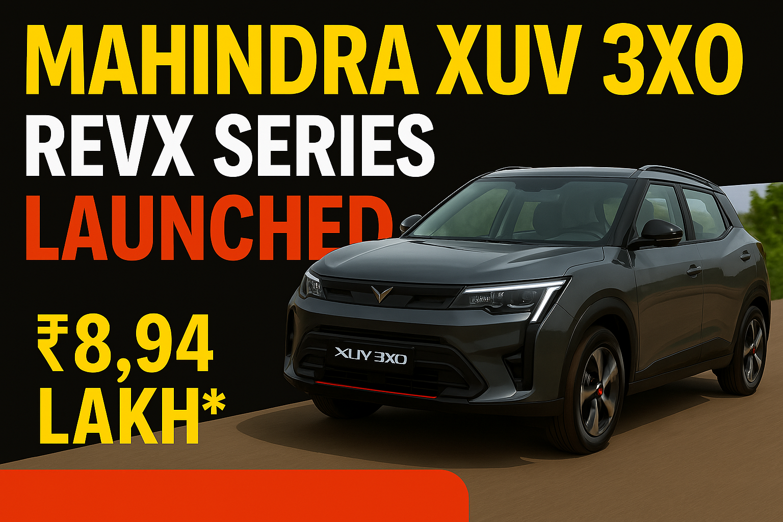 Mahindra XUV 3XO RevX Series Launch Date & Variants